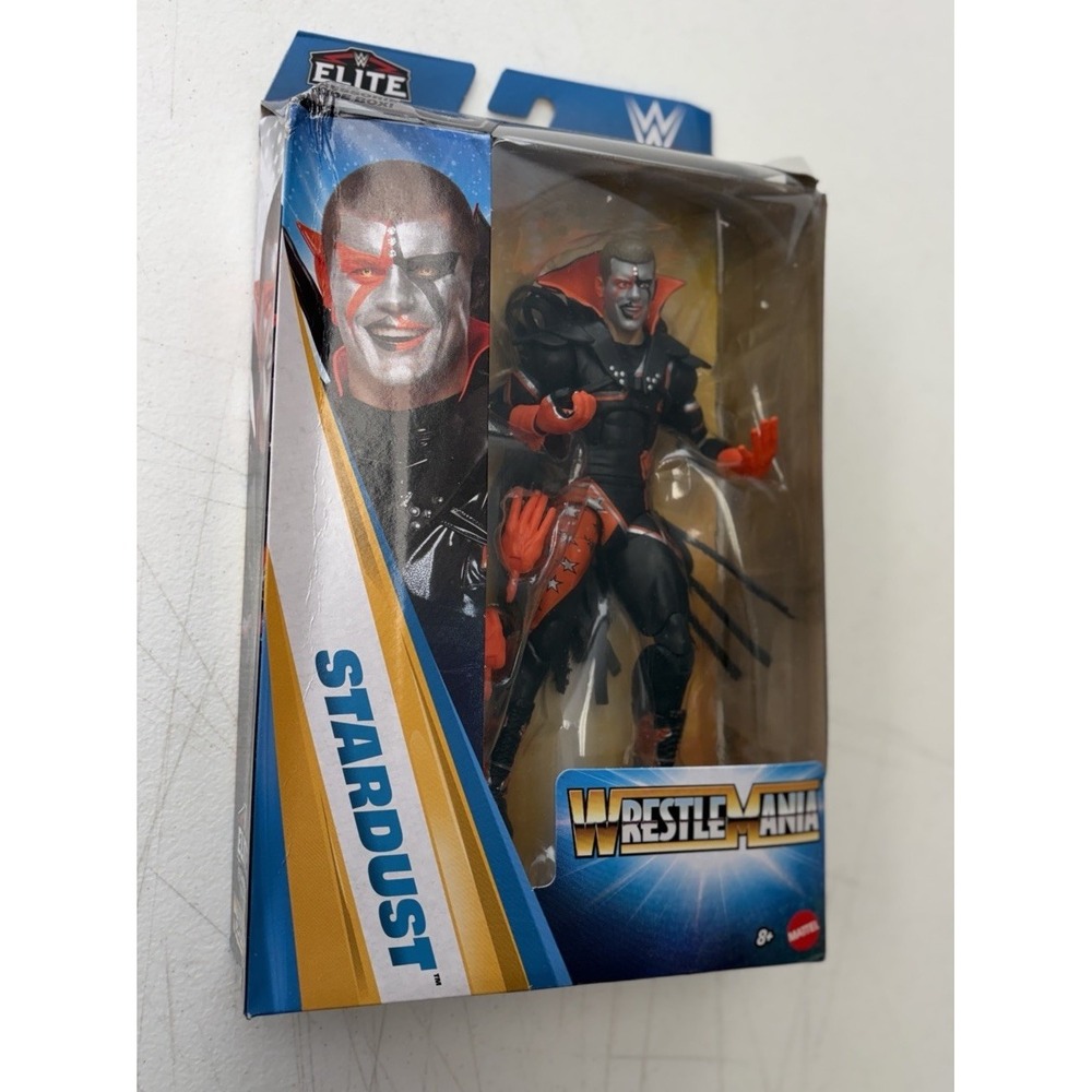 Mattel WWE Elite Collection Wrestle Mania STARDUST Sm Box Dmg New